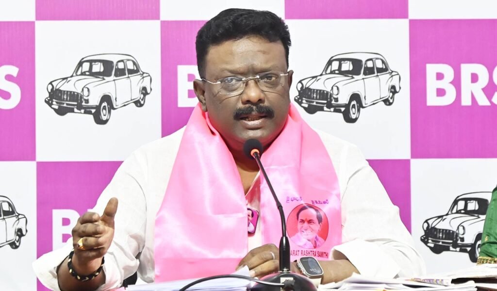 BRS MLC Dasoju Sravan Criticises CM Revanth Reddy Over Medigadda Repairs