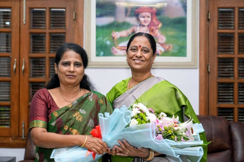 Minister Konda Surekha Meets New PCCF Vinay Kumar, Sets Roadmap for Forest Conservation