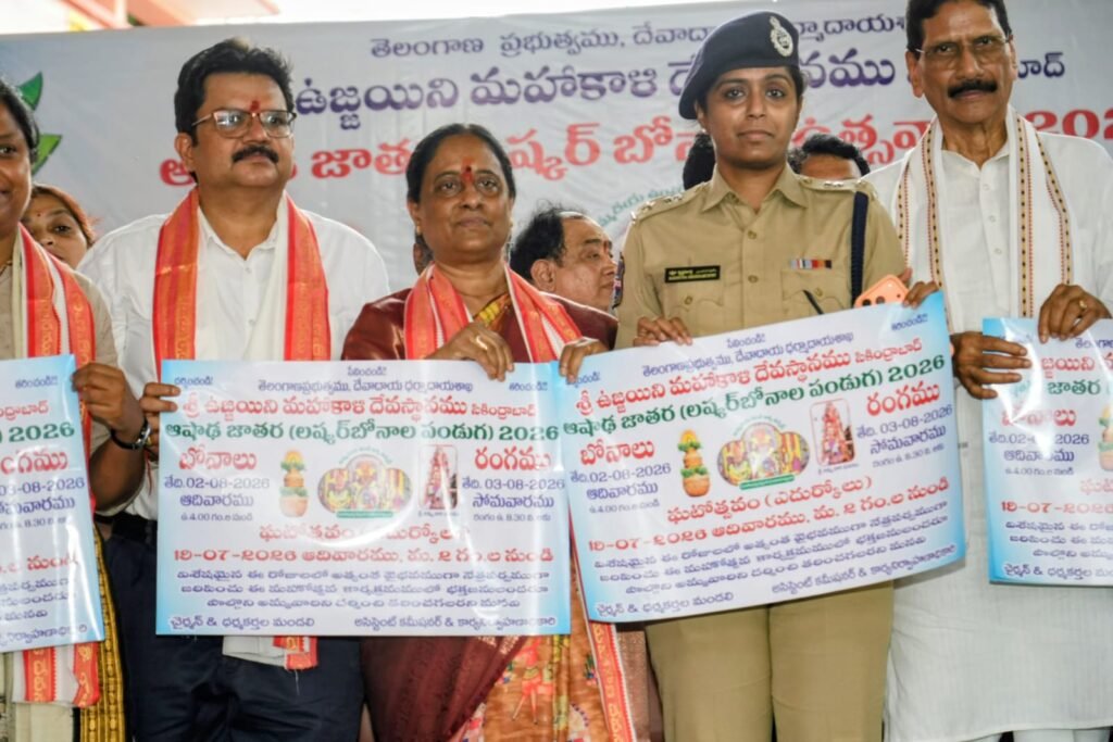 Konda Surekha Directs Grand Arrangements for Ujjaini Mahankali Bonalu Jatara