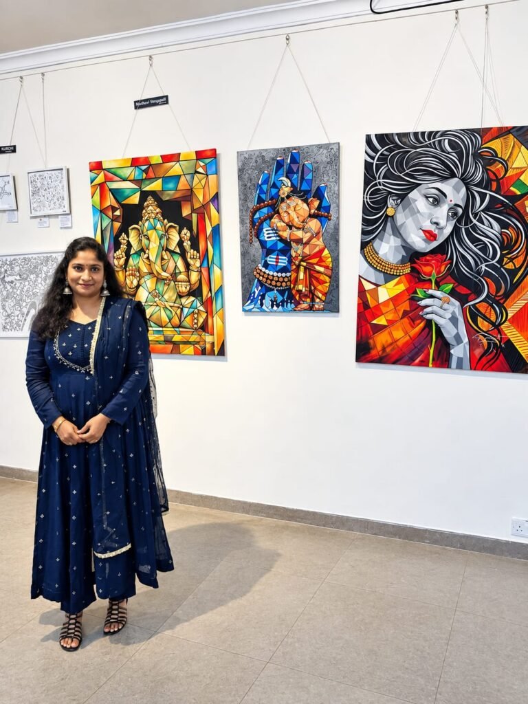 Gayathri Kanuparthy Impresses at ‘Creative Art Affairs’ Exhibition